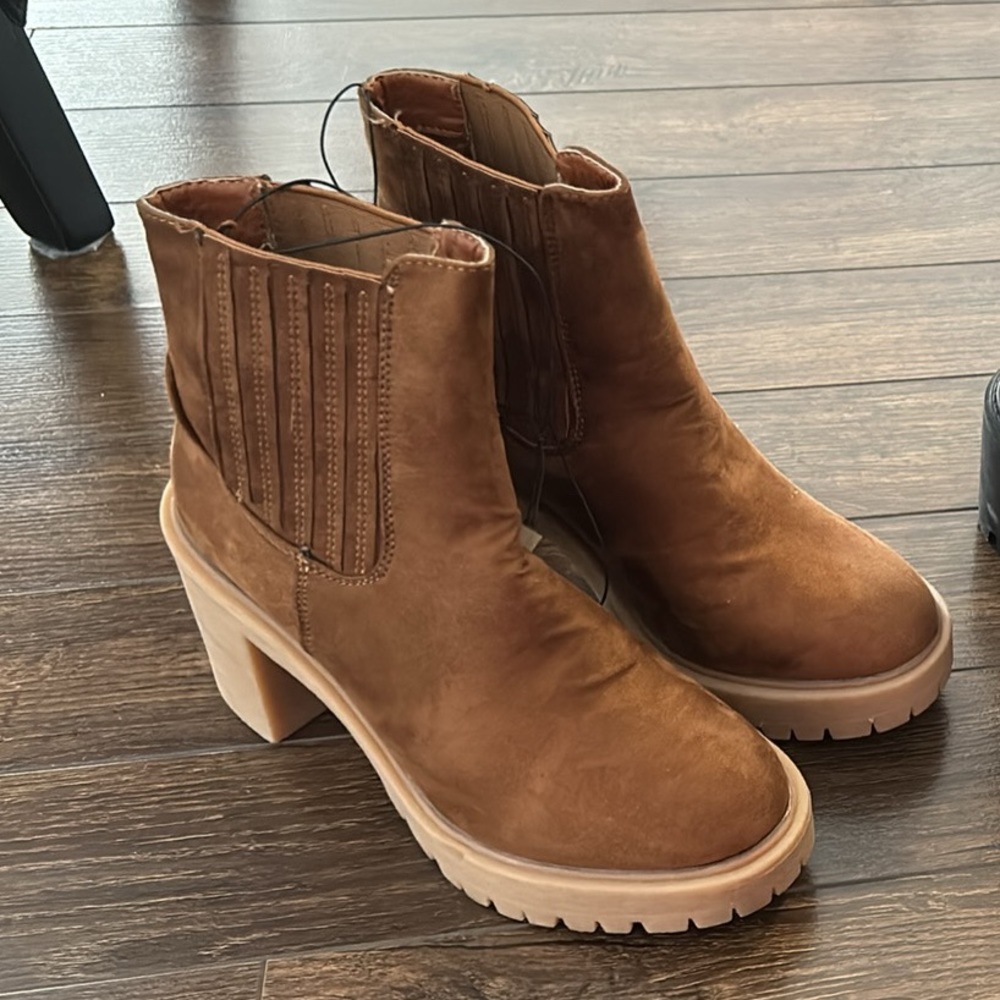 Brown booties